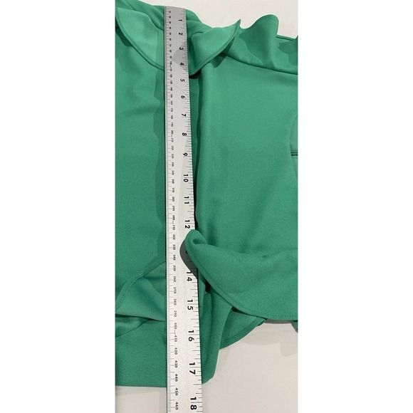 Banana Republic Green Ruffle Dress Size 6 Sleeveless Ruffle Elegant Classy - Picture 7 of 9